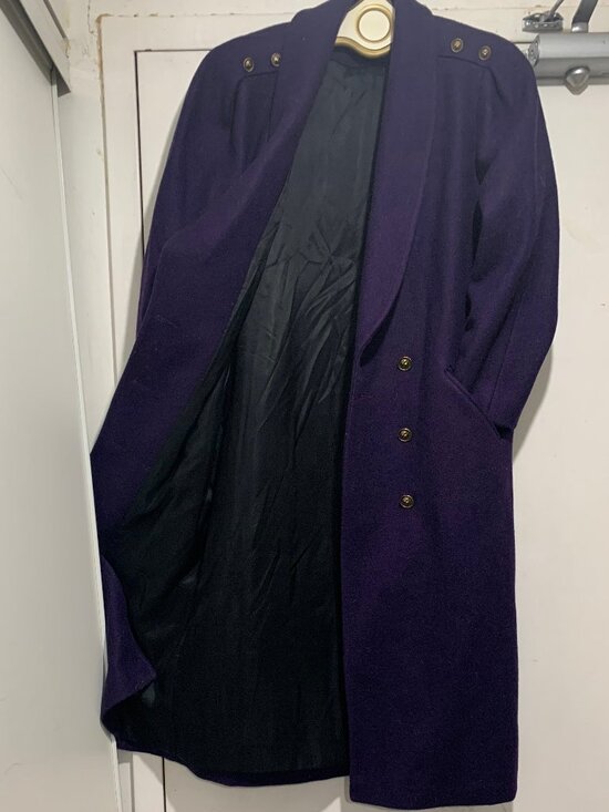 VINTAGE FOXRUN BY BALIMEL WOOL BLEND TRENCH COATS SIZE 9/10 - Picture 12 of 16